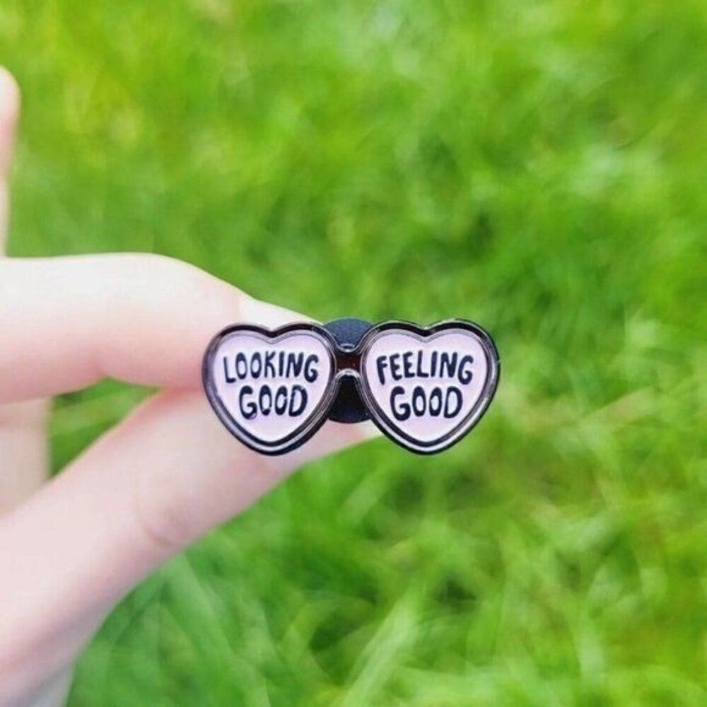 3/20 Looking Good Feeling Good Enamel Pin
